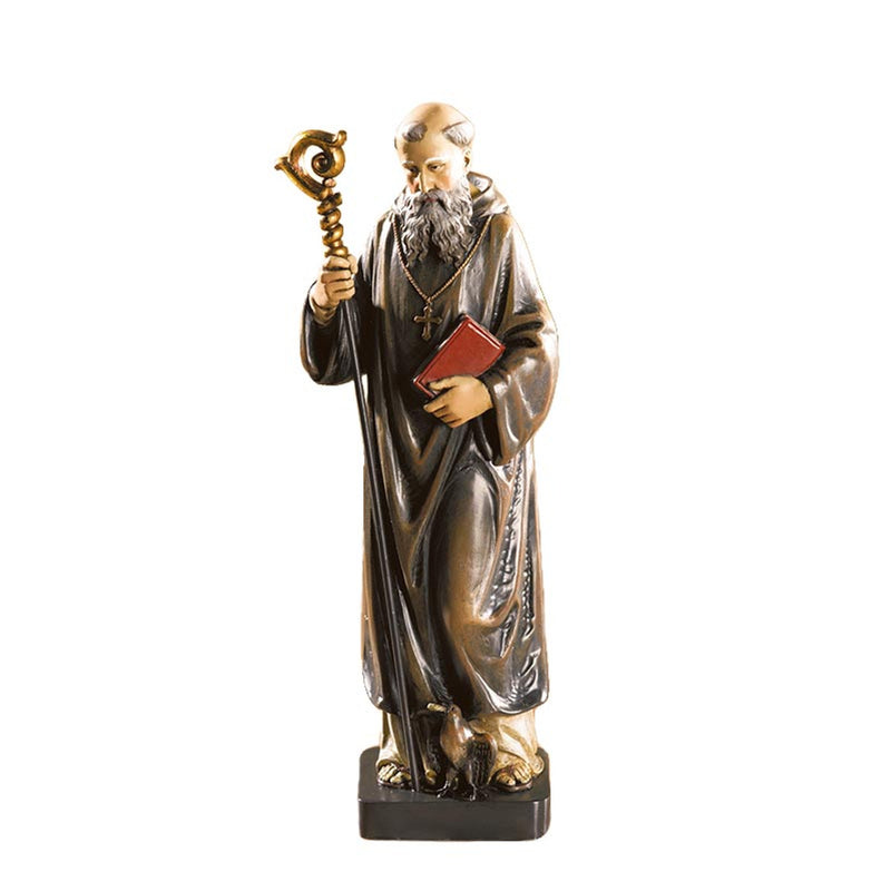 ST BENEDICT STATUE 8" RESIN