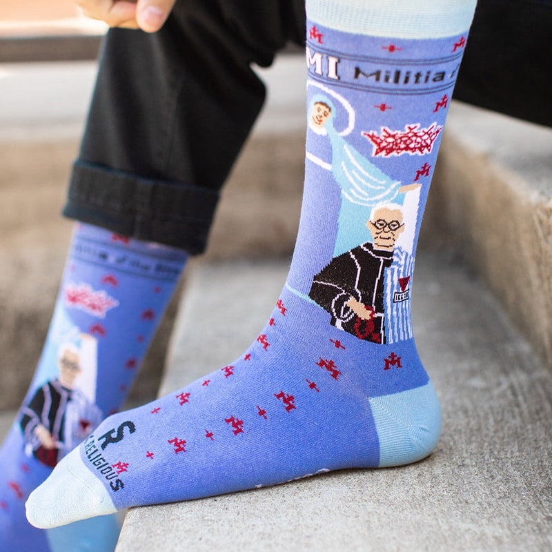 ST MAXIMILIAN KOLBE SOCKS