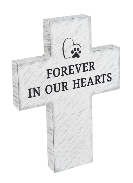 PET MEMORIAL CROSS HEARTS