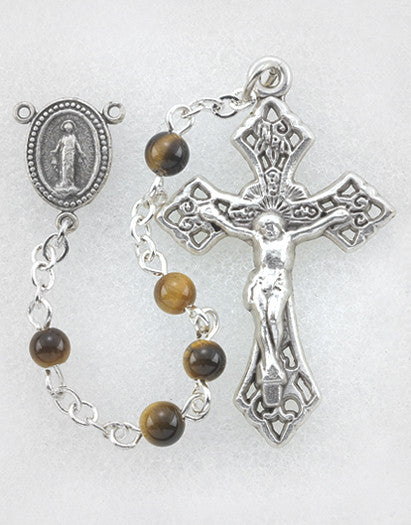 TIGEREYE ROSARY 4MM