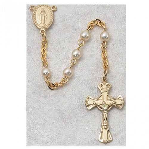 GF PEARL ROSARY-4MM/BX