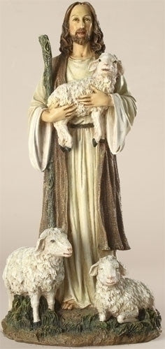 12" GOOD SHEPHERD FIGURE