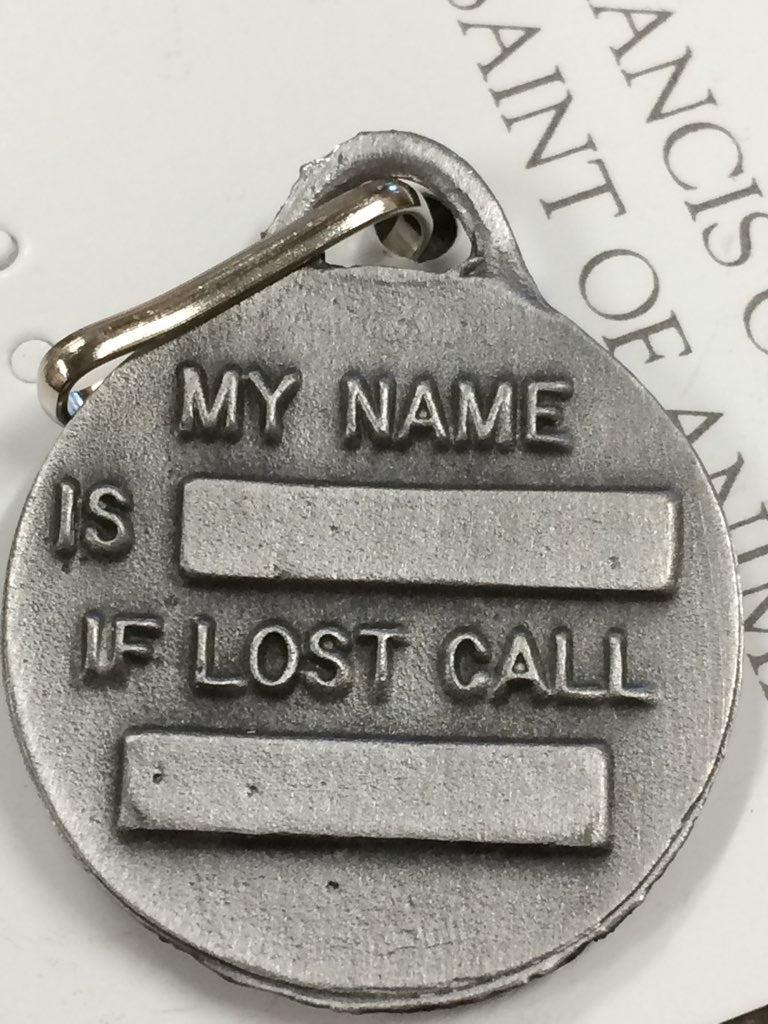 PET MEDAL-ST FRANCIS/CARDED L