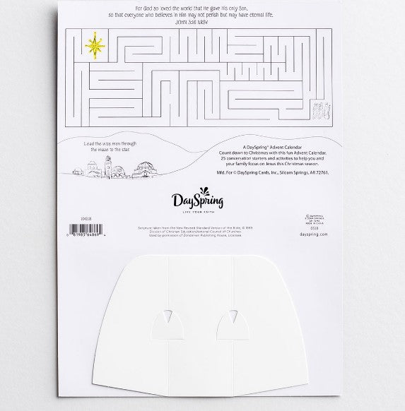 ADVENT CALENDAR JESUS, GOD'S