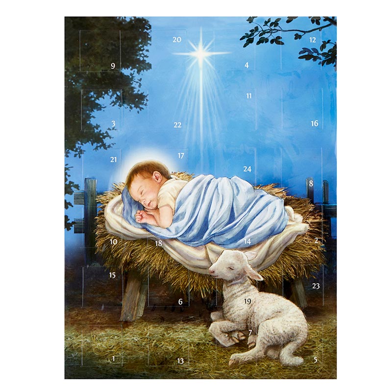 BABY JESUS W LAMB ADVENT CLNR