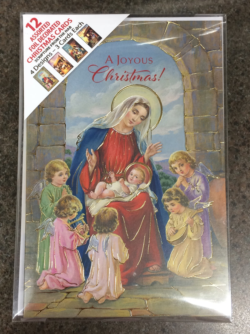 12CT ASSORTED CHRISTMAS BOXED