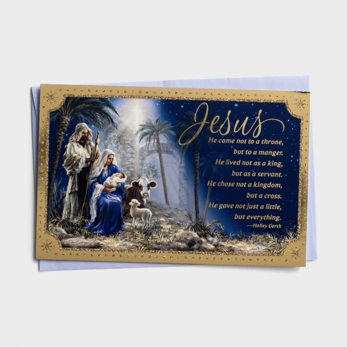 18CT JESUS NATIVITY BOXED CARD