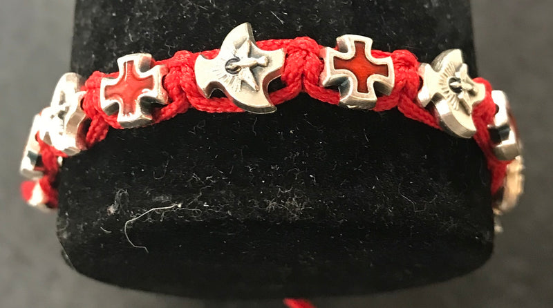 CONFIRMATION CORD BRACELET RED