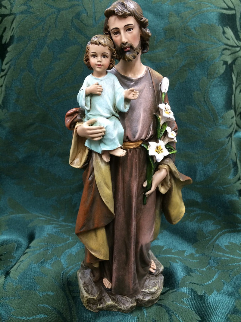 ST JOSEPH HOLDING JESUS 10"