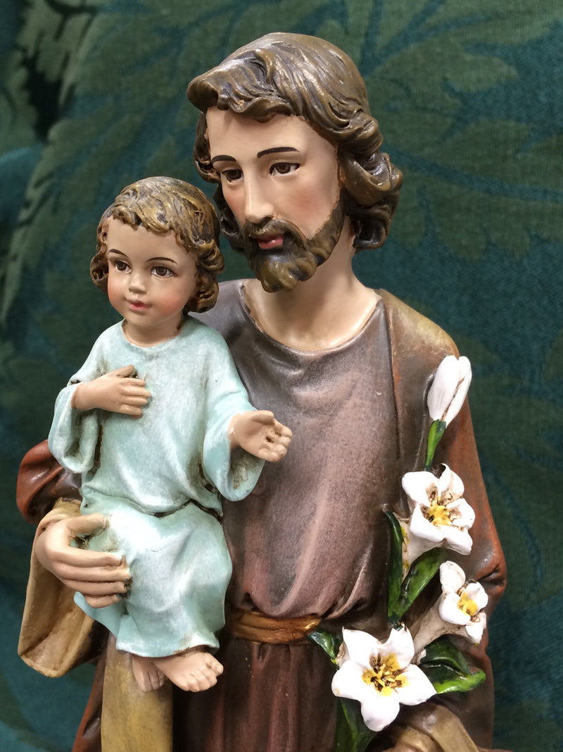 ST JOSEPH HOLDING JESUS 10"