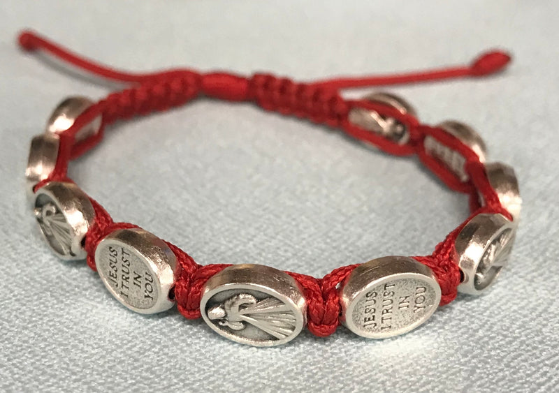 DIVINE MERCY BRACELET RED