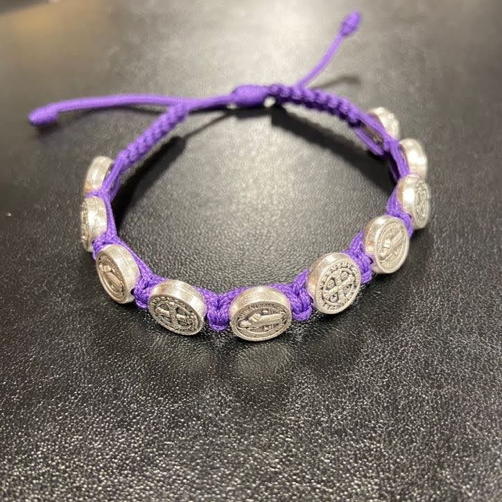 ST BENEDICT BRACELET DK PURPLE