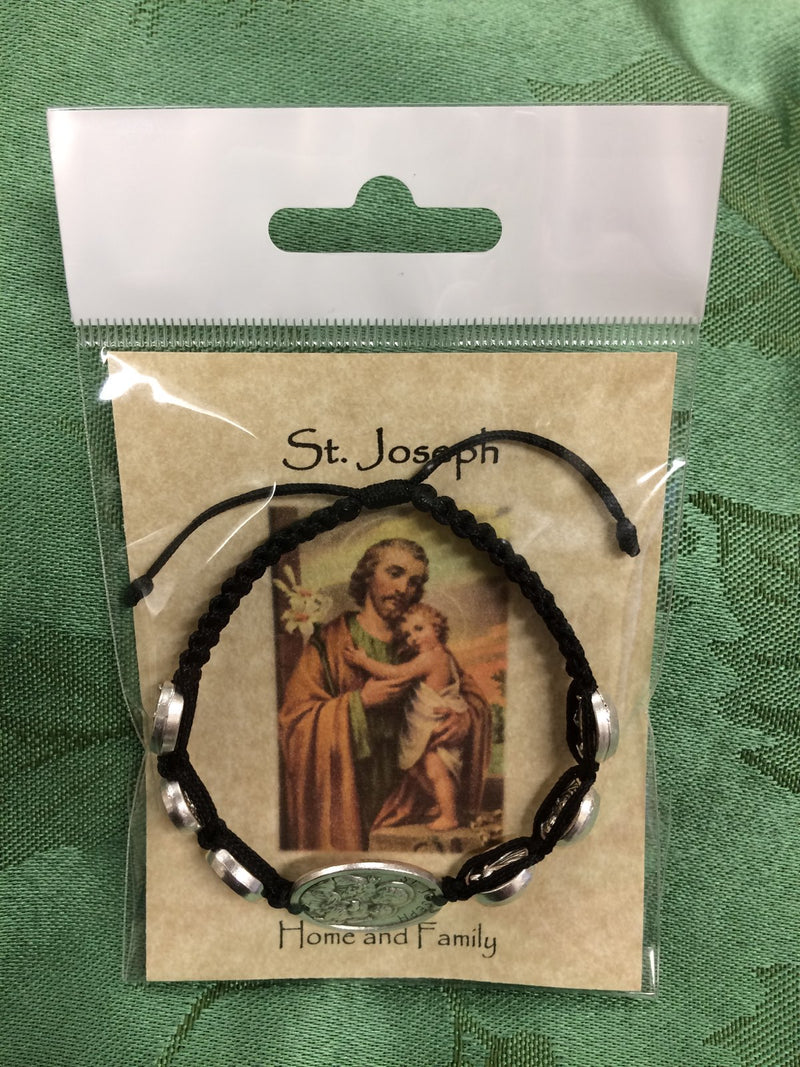 LG JOSEPH CORD BRACELET BLACK