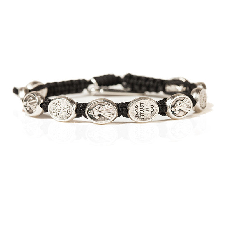 DIVINE MERCY BRACELET BLACK