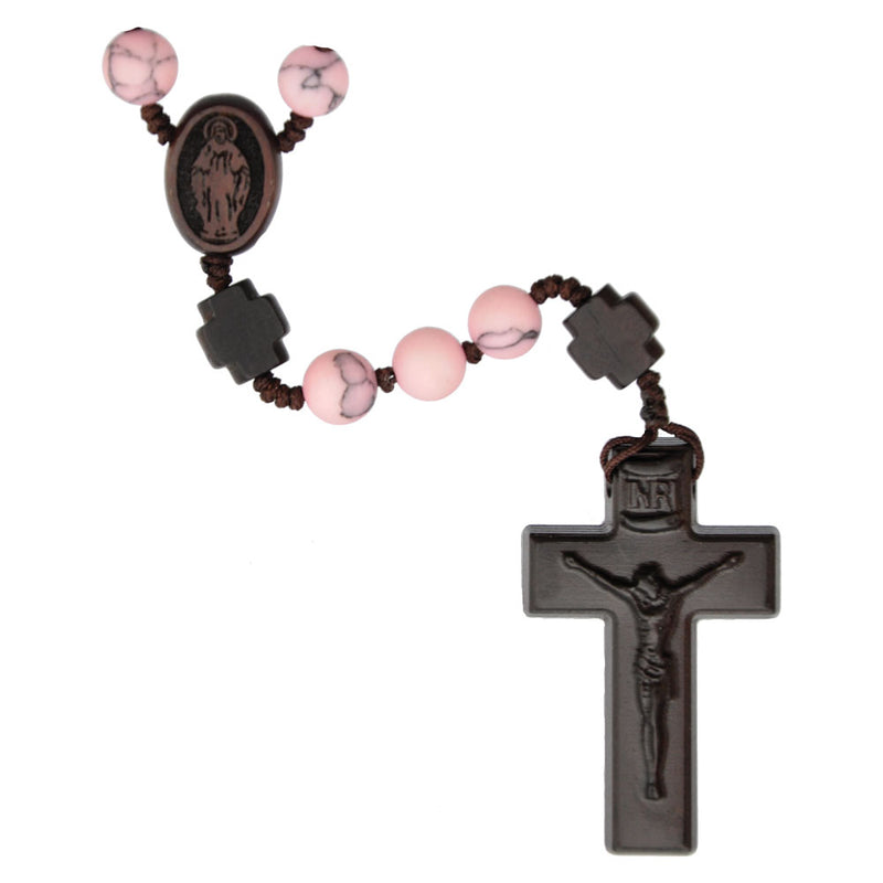 8MM RHODONITE GEMSTONE ROSARY
