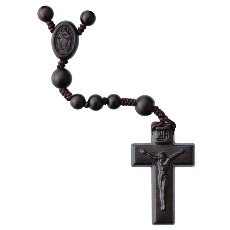 6/8MM DARK WOOD JUJUBE ROSARY