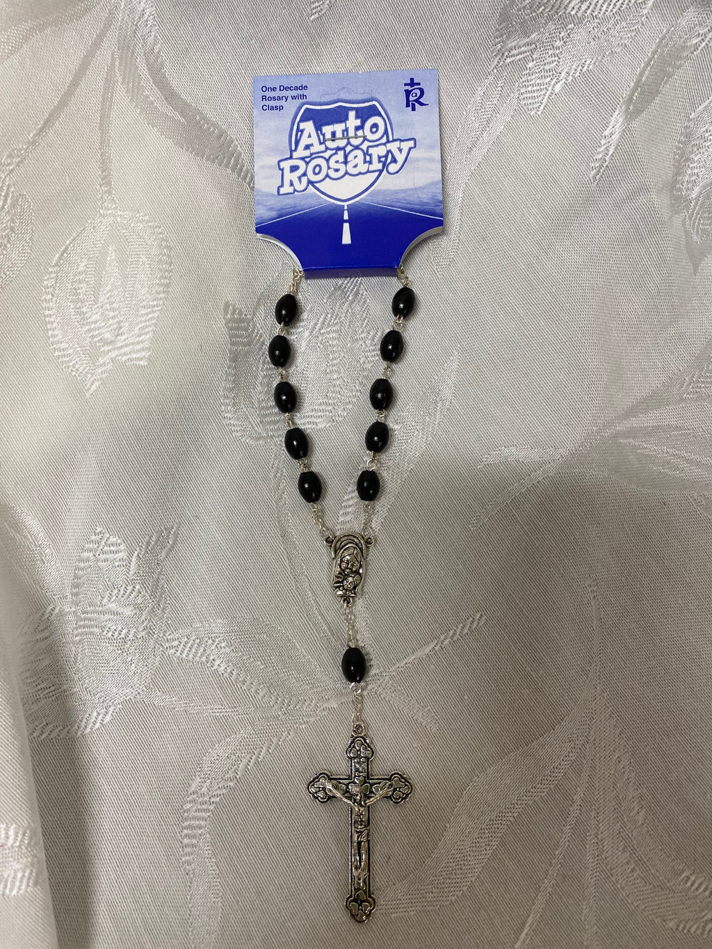 BLACK WOOD AUTO ROSARY