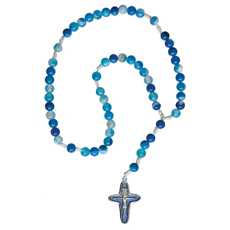 CHILDREN'S BLUE GEMSTNE ROSARY