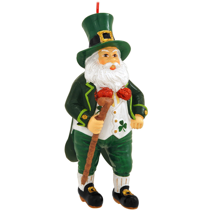 IRISH SANTA RESIN ORNAMENT