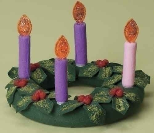 FABRIC ADVENT WREATH