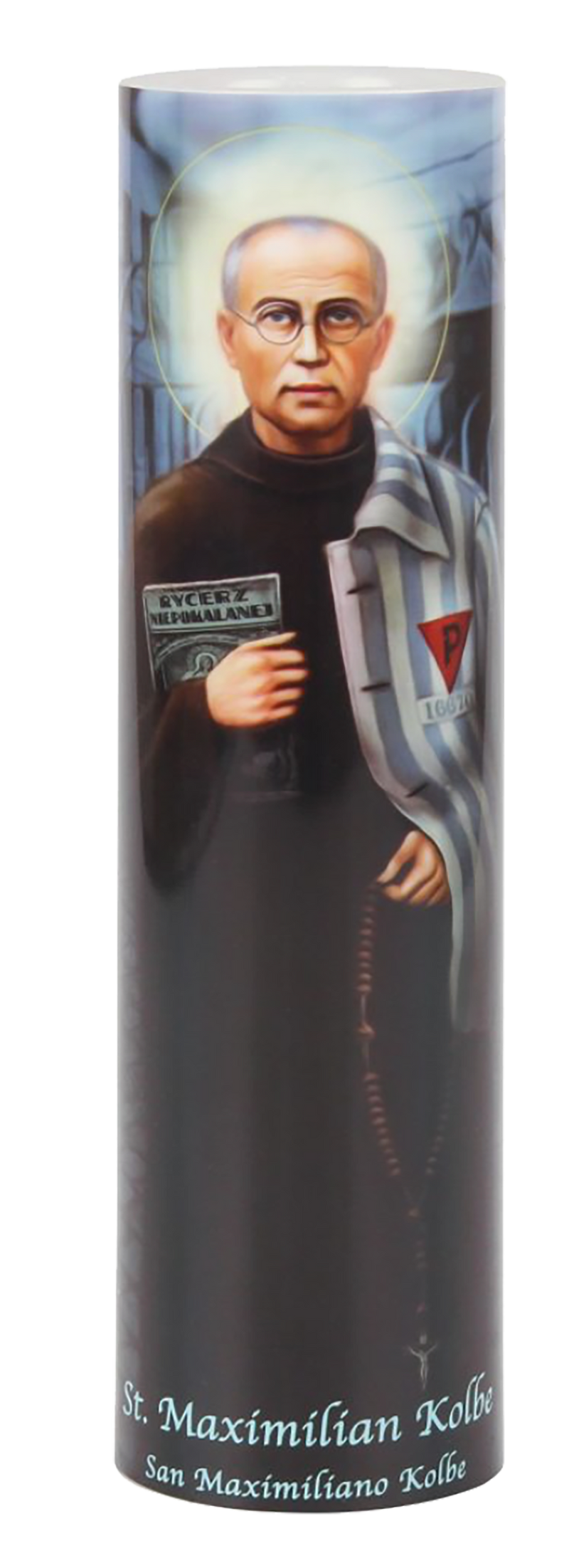 LED ST MAXIMILIAN KOLBE CANDLE