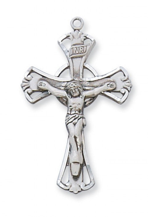 SS CRUCIFIX OPEN 18" CH/BOX