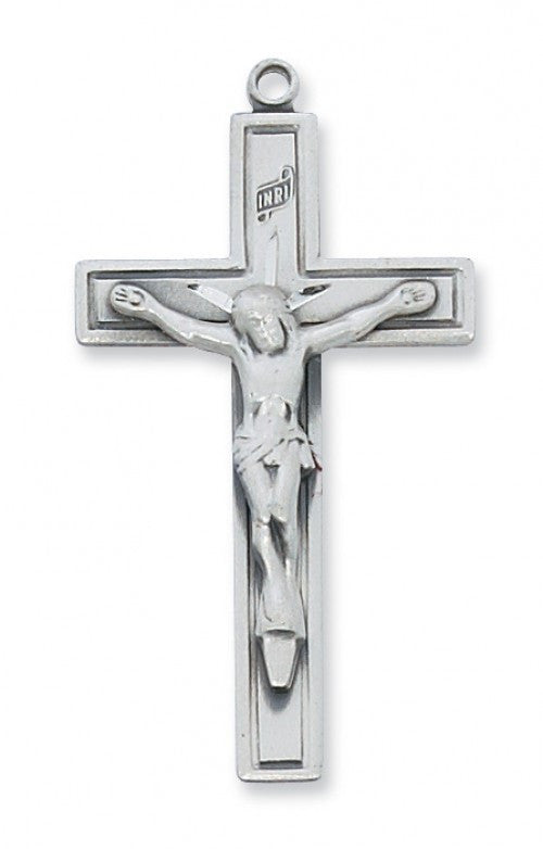 SS CRUCIFIX 24" CHAIN/BOXED