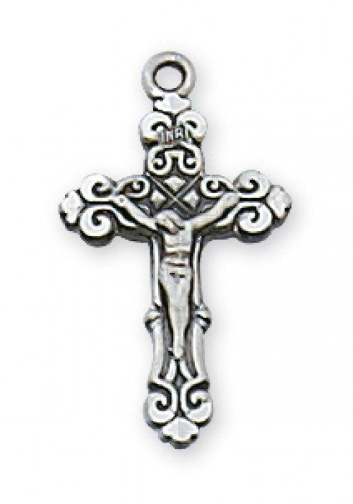 SS CRUCIFIX 16-18" CHAIN/BOXED