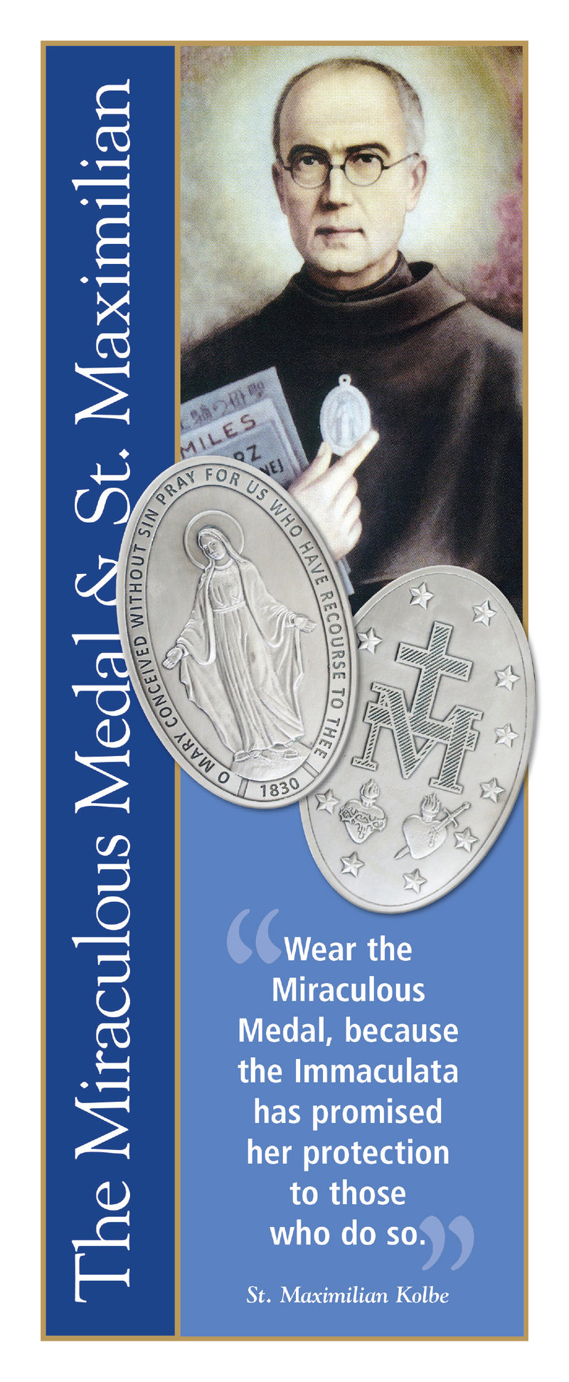 MIRACULOUS MEDAL & ST MAX 50PK