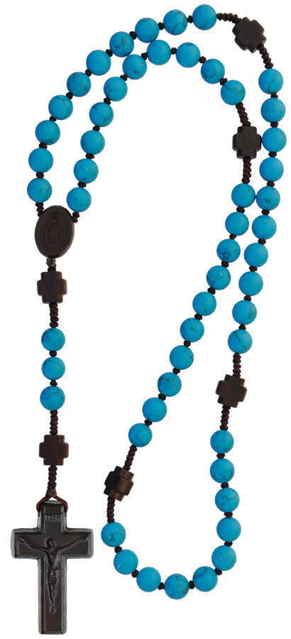 8MM TURQUOISE GEMSTONE ROSARY