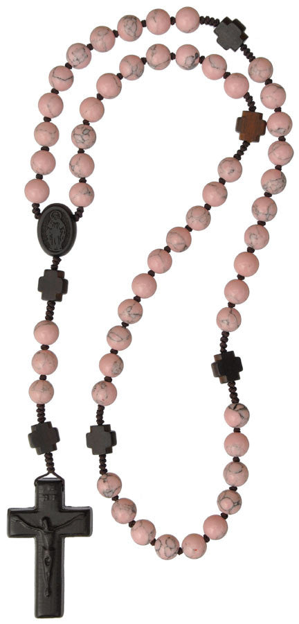 8MM RHODONITE GEMSTONE ROSARY