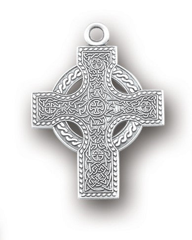 SS IONA CELTIC KNOT CROSS 24"