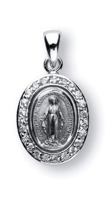 SS SM OVAL MIRAC MEDAL 18"