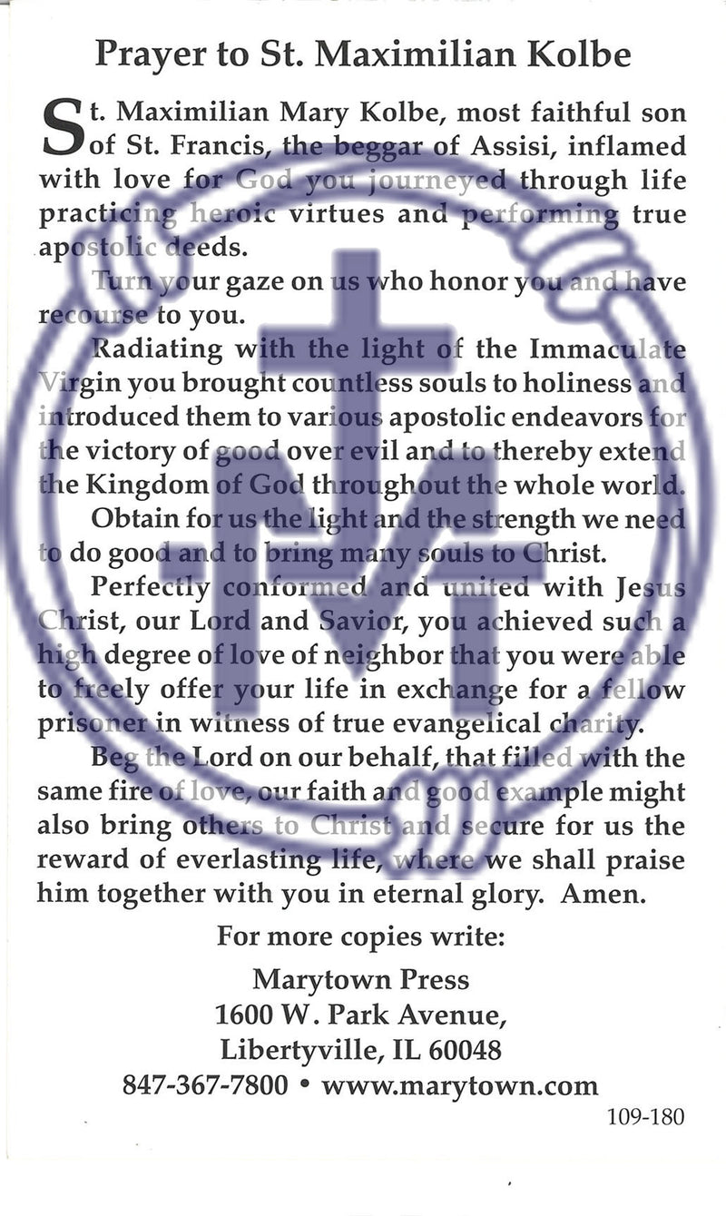 PRAYER TO ST MAX 25PK